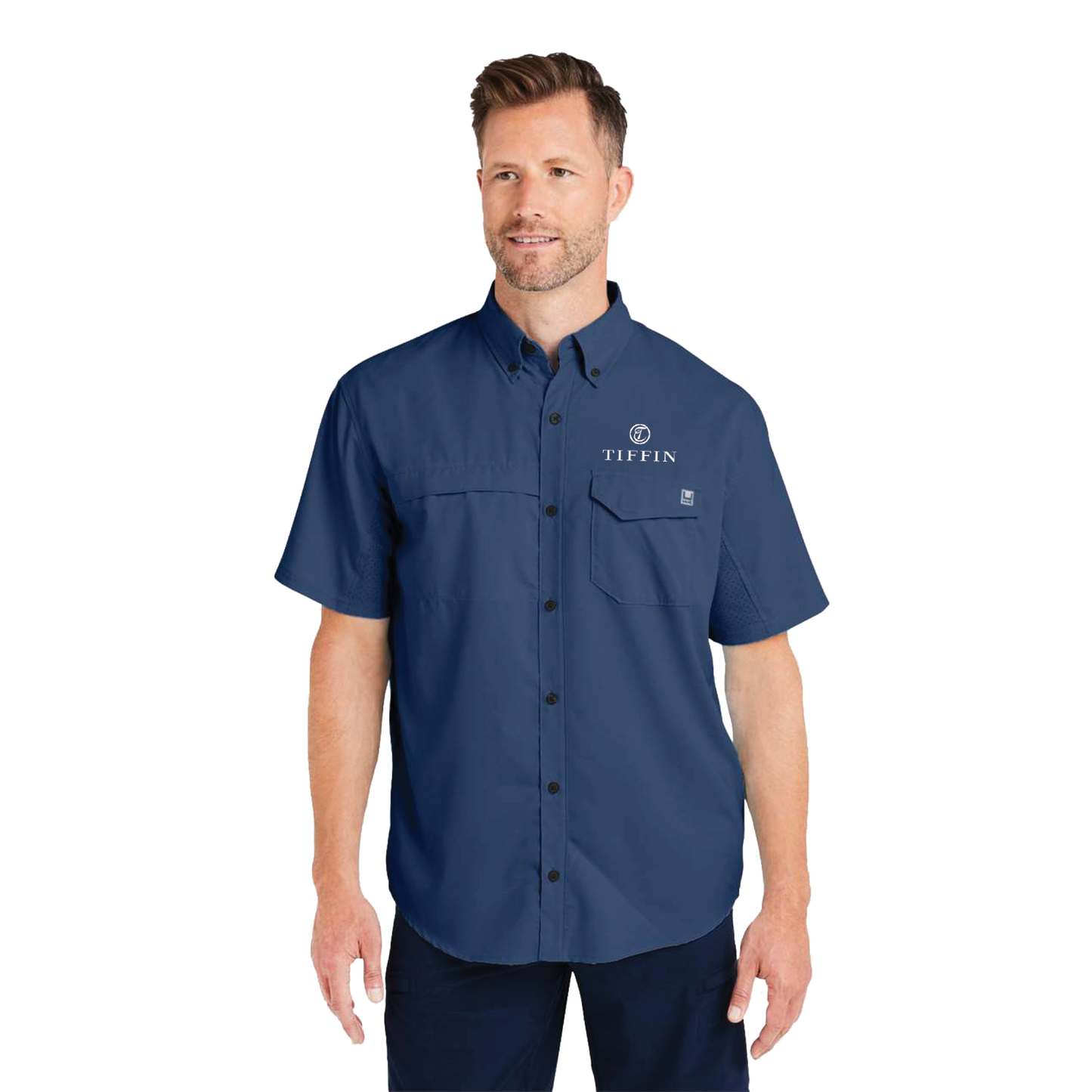 HUK Men's Tide Point Short Sleeve Fishing Shirt